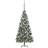 vidaXL LEDs&Ball Set Pine Cones Christmas Tree 210cm