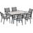 OutSunny 84B-839 Patio Dining Set, 1 Table incl. 6 Chairs