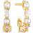 Sif Jakobs Adria Creolo Piccolo Earrings - Gold/Pearls/Transparent