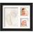 KeaBabies Baby Handprint and Footprint Keepsake Kit Frame 11 x 8.8 (Onyx Black)