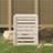 vidaXL Composter White 63.5x63.5x77.5 Solid Wood Pine