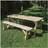 Rutland County Garden Furniture Oakham Rounded Bench set