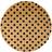Artsy Doormats Dots Circle Doormat Black