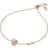 Michael Kors Rose Gold Tone Brilliance Heart Slider Bracelet
