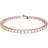 Swarovski Matrix Tennis Bracelet - Rose Gold/Transparent