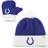 '47 Infant Indianapolis Colts Bam Bam Cuffed Knit Hat With Pom and Mittens Set - Royal/White