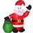 Homcom Inflatable Blow up Christmas Santa Claus Decoration
