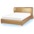 Beliani Leather Bed with