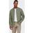 Only & Sons Slim Fit Chinese Collar Shirt - Green/Swamp