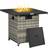 OutSunny Outdoor PE Rattan Fire Pit