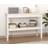 vidaXL White, 110 Solid Pine Console Table
