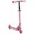 Homcom Kids Scooter with Lights, Music, Adjustable Height Pink
