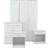 GFW Panama White Wardrobe 101x165cm 4pcs