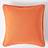 Homescapes Cotton Plain Burnt Cushion Cover Orange (60x60cm)