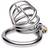 Master Series The Pen Deluxe Stainless Steel Locking Chastity Cage BDSM Bondage