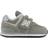 New Balance Kid's 574 Core Hook & Loop - Grey with White
