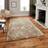 Think Rugs Morocco 2491 Traditional Beige, White