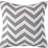 Homescapes Geometric Cotton Knitted Cushion Cover Grey, White (45x45cm)