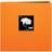 Pioneer 12''x12'' Cloth Postbound Album Orange