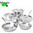 All-Clad D3 Stainless 3-ply Cookware Set with lid