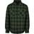 Urban Classics Herren Padded Check Flannel Shirt Hemd, Black/Forest