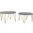 Dkd Home Decor Set of 2 Black Golden Small Table