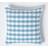 Homescapes 45 Check Cotton Gingham Cushion Cover Blue (45x45cm)