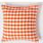 Homescapes Gingham Cushion Cover Orange (60x60cm)