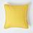 Homescapes Cotton Rajput Ribbed Cushion Cover Yellow, Orange (60x60cm)