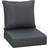 OutSunny Seat Back Set Chair Cushions Grey