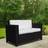 OutSunny Wicker Garden 2-Seater Double Outdoor Sofa