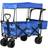 OutSunny Folding Trolley Cart Storage Wagon Beach Trailer