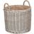Round Lined Straight-Sided Wicker Basket