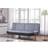 HOME DETAIL Faux Leather Base Charcoal & White Sofa 183cm 3 Seater