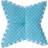 Homescapes Polka Dots Stripes Chair Cushions White, Blue