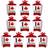 Canada Day Table Decor Canadian Party Fold & Flare Centerpieces 10 Ct Red