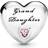 Pandora Granddaughter Heart Charm - Silver/Pink