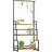 OutSunny 3 Tiered Plant Stand with Hooks, Flower Rack Balcony