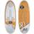 Ronix Koal Classic Longboard Wakesurf Board Bamboo Wood White 5'4