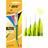 Bic 4 Colours Fluo Ballpoint Pen Black, Blue, Red and Fluorescent Yellow Ink Colours 1 Pack