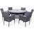 Royalcraft Malaga Patio Dining Set, 1 Table incl. 6 Chairs