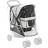 Pawhut Dog Stroller Rain Cover w/ Rear