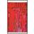 Beistle 2-Ply FR Metallic Fringe Drape-Red MichaelsÂ Multicolor One Size