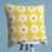 Daisy Knitted Tufted Loop Complete Decoration Pillows Yellow, White (45x45cm)