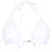 PrettyLittleThing Frill Edge Padded Bikini Top - White