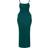 PrettyLittleThing Shape Jersey Strappy Maxi Dress - Bright Green