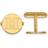 LogoArt Miami University RedHawks Gold-Plated Cuff Links