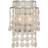 Crystorama Brielle Antique Silver Wall light
