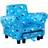 Homcom Children Armchair Sofa Mini Seat with Footrest, Blue