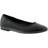 Platino Christina Ladies Black Comfortable Ballerina Shoes